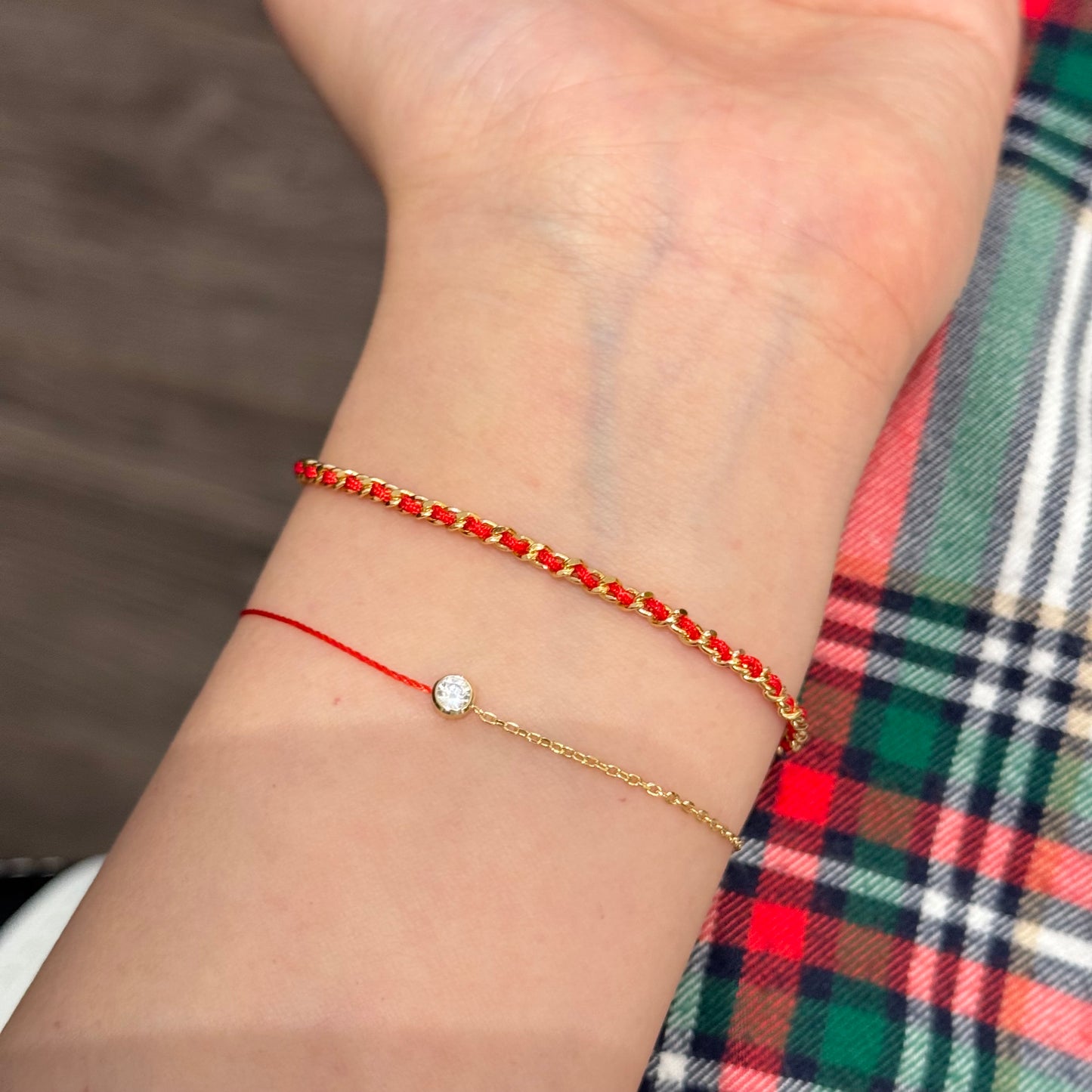Handmade Twisted Red Bracelet