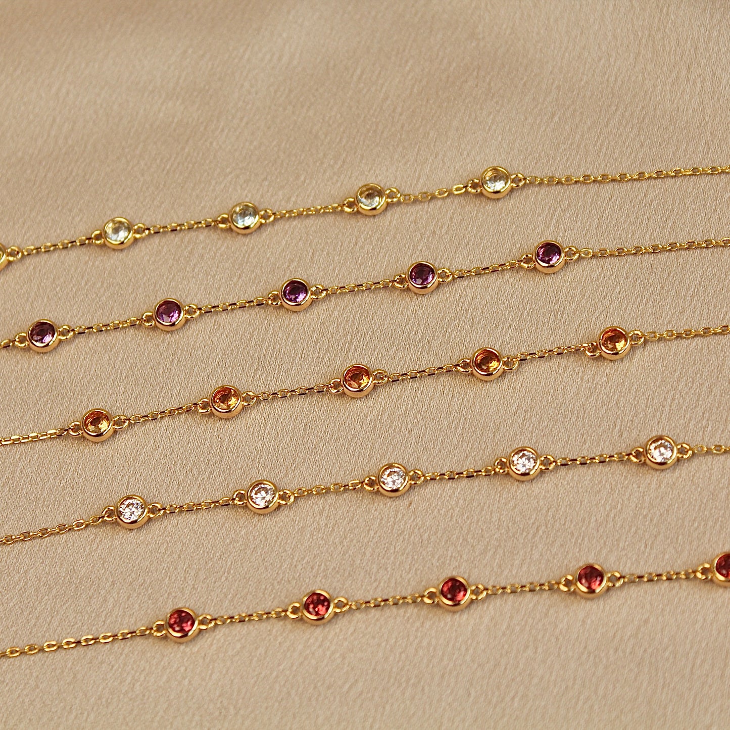 Crystal Bubble Gemstone Bracelet