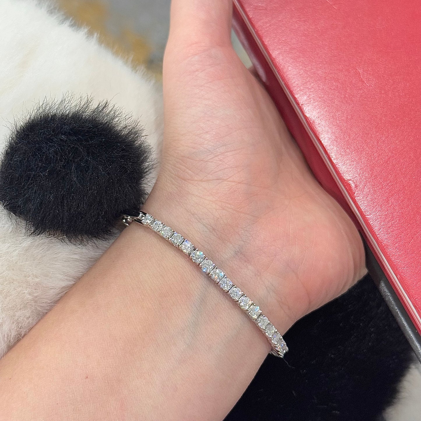 Sparkling Tennis Moissanite Bracelet