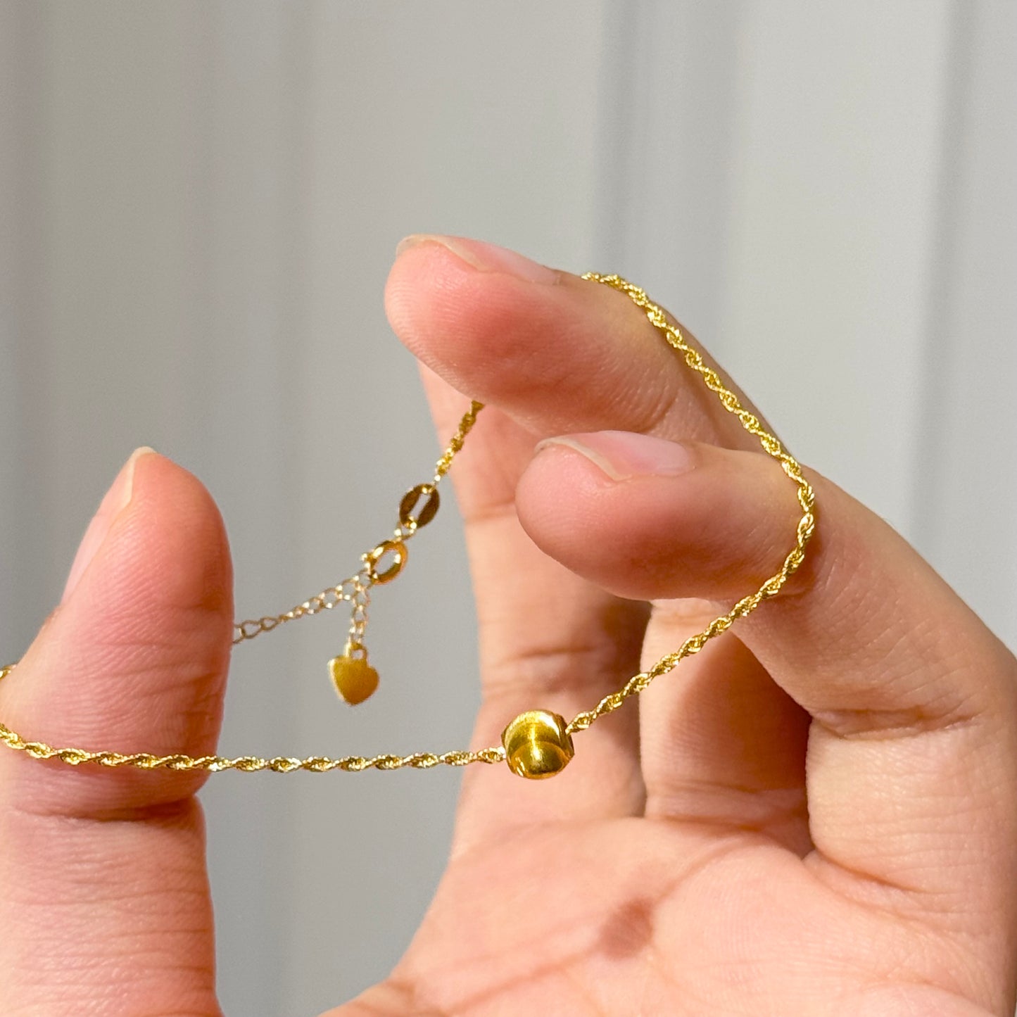 18K Solid Gold Twisted Bracelet