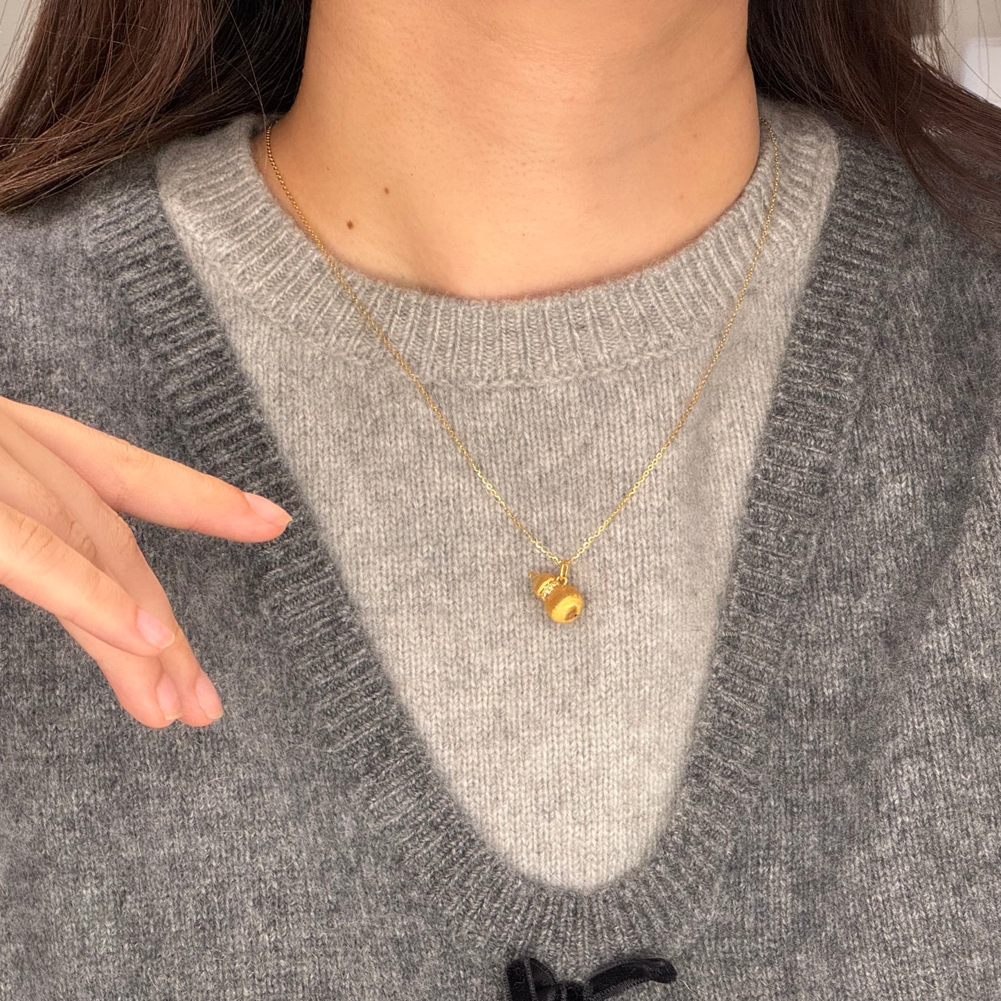 Lucky Hulu Pendant Necklace