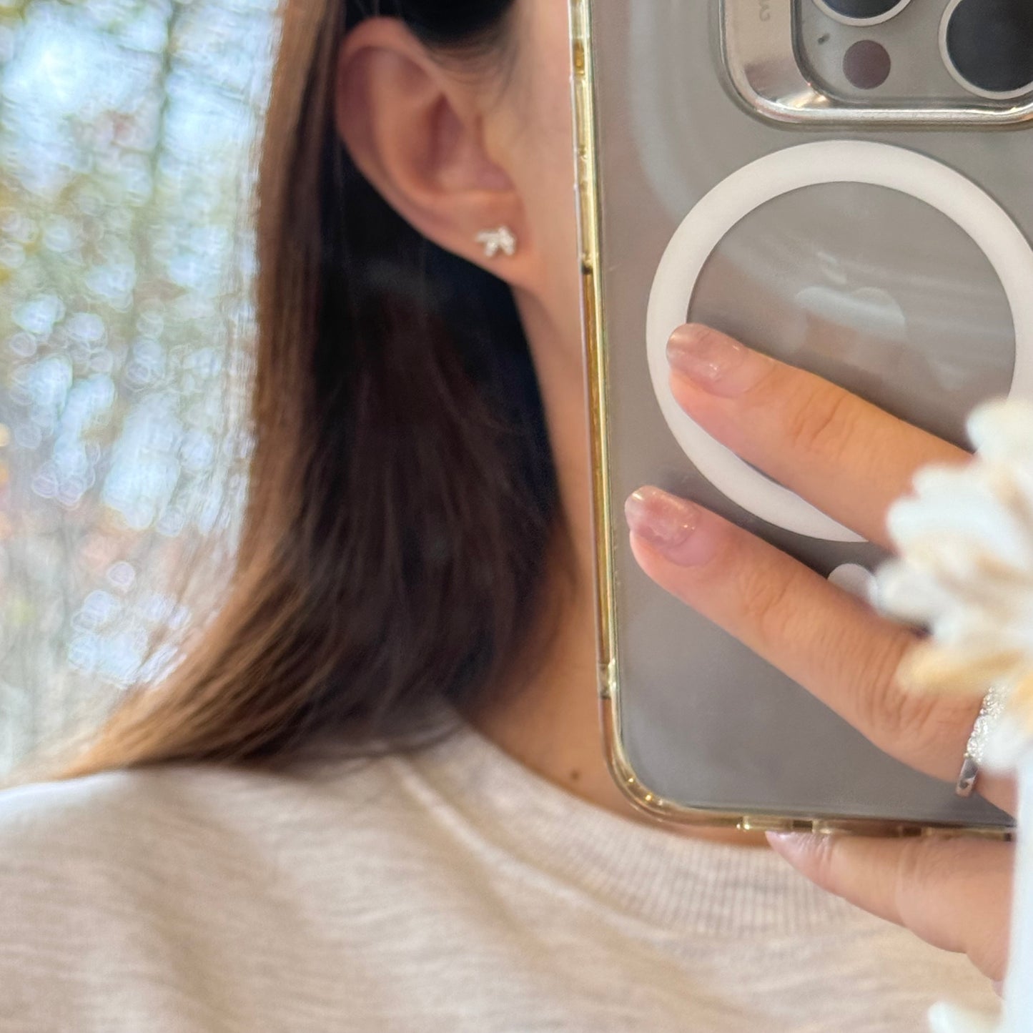 Angel's Wings Moissanite Earrings