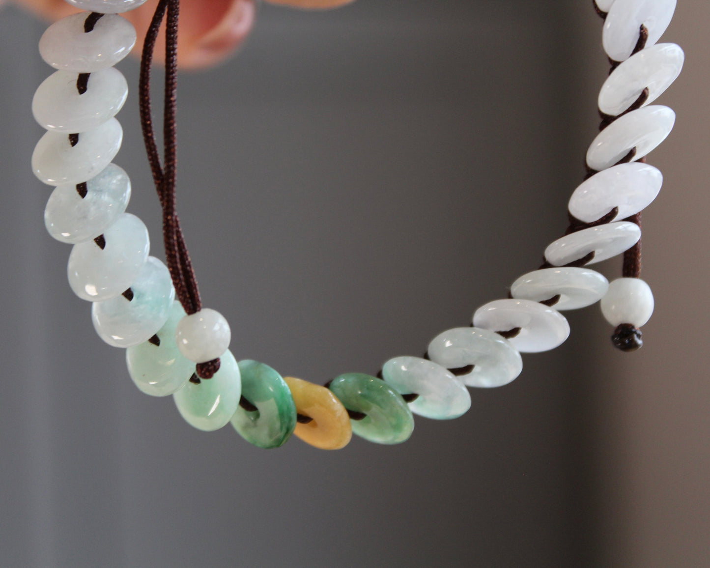 翡翠盘缠Natural Jadeite Black Bracelet
