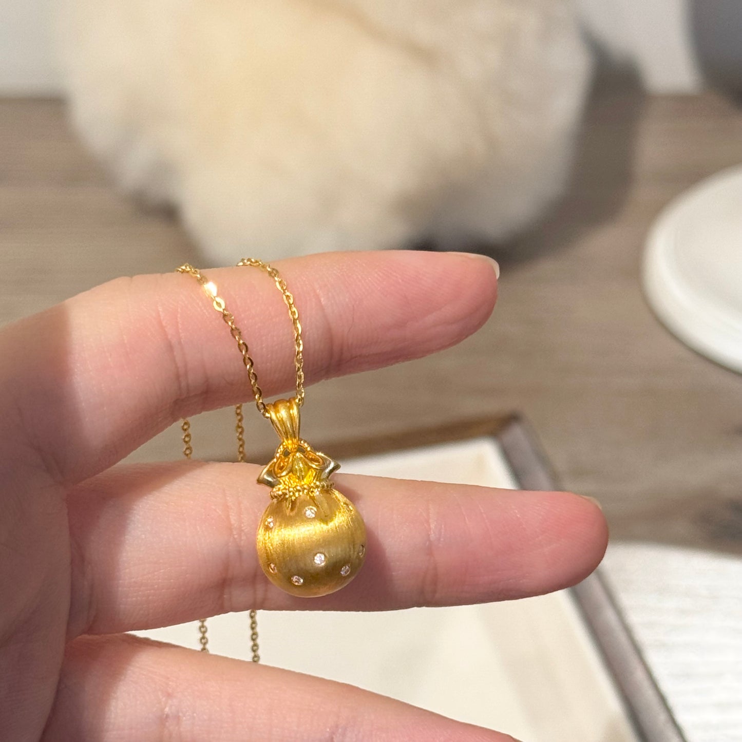Lucky Pocket Pendant Necklace