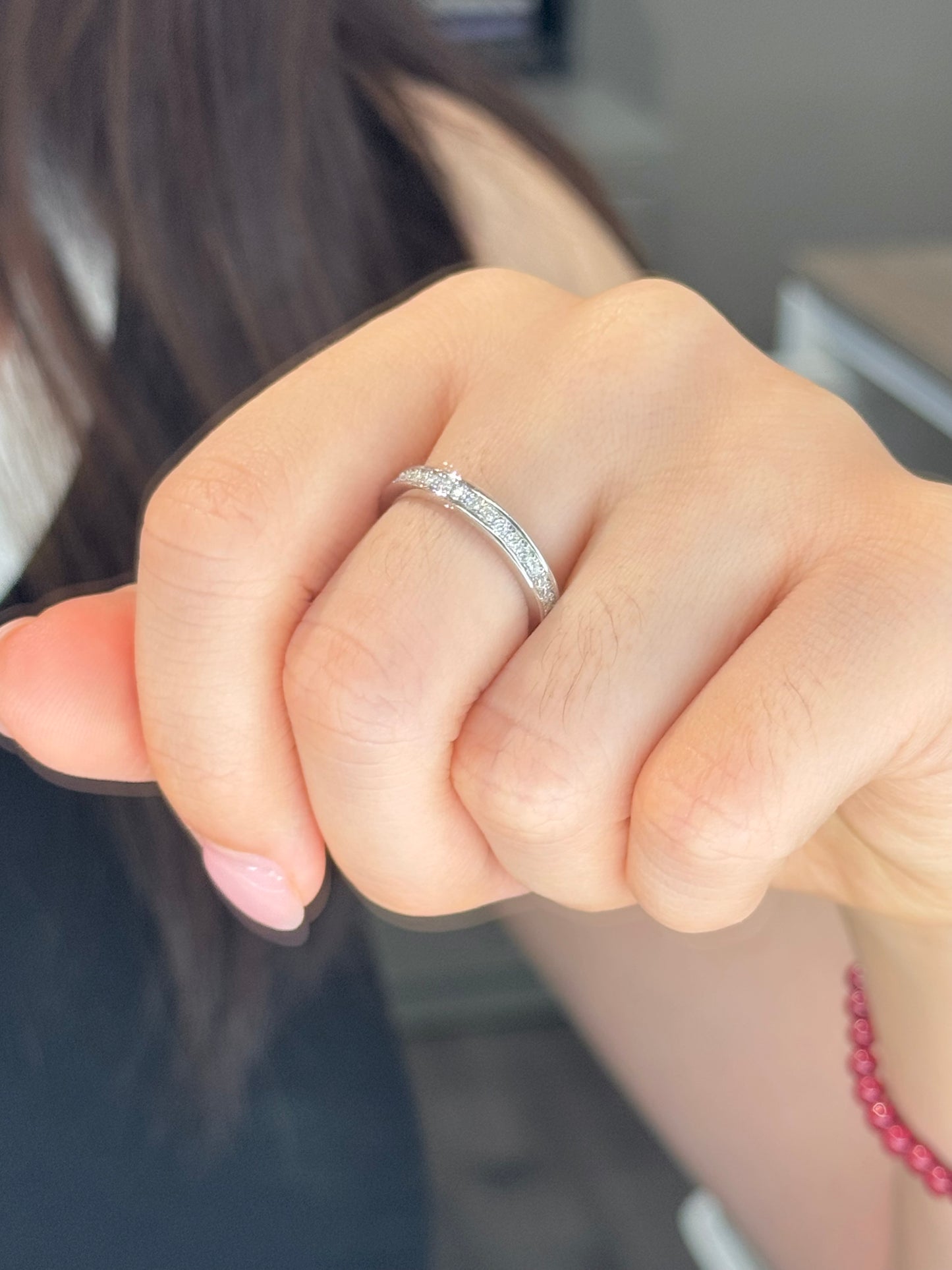 Full Eternity Moissanite Ring