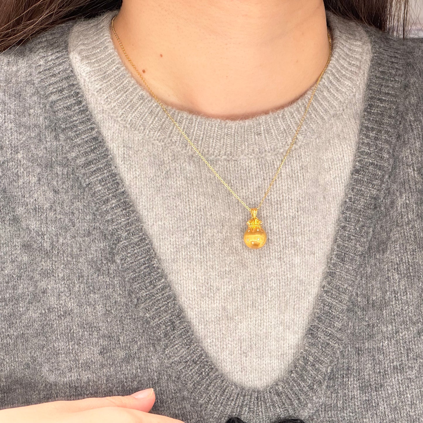 Lucky Pocket Pendant Necklace