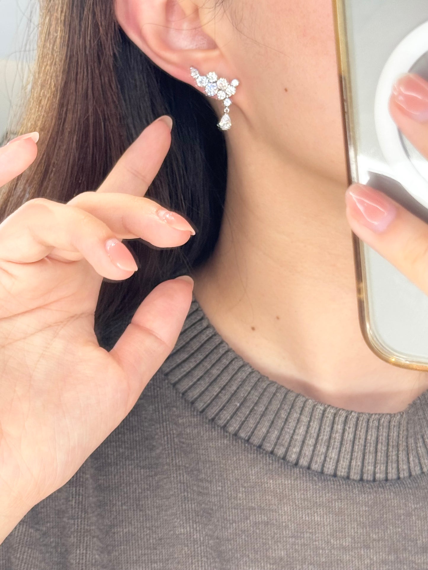 Sparkling Wings Waterdrop Earrings