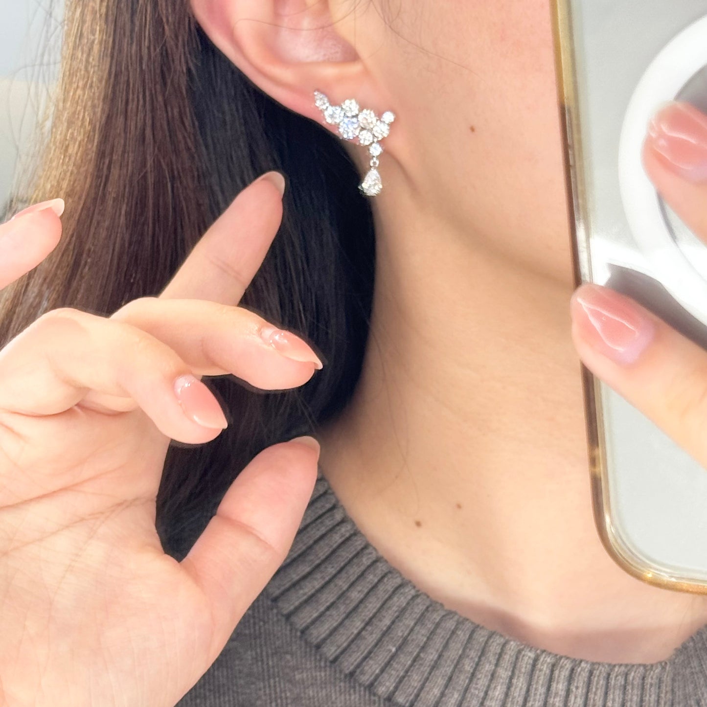 Sparkling Wings Waterdrop Earrings