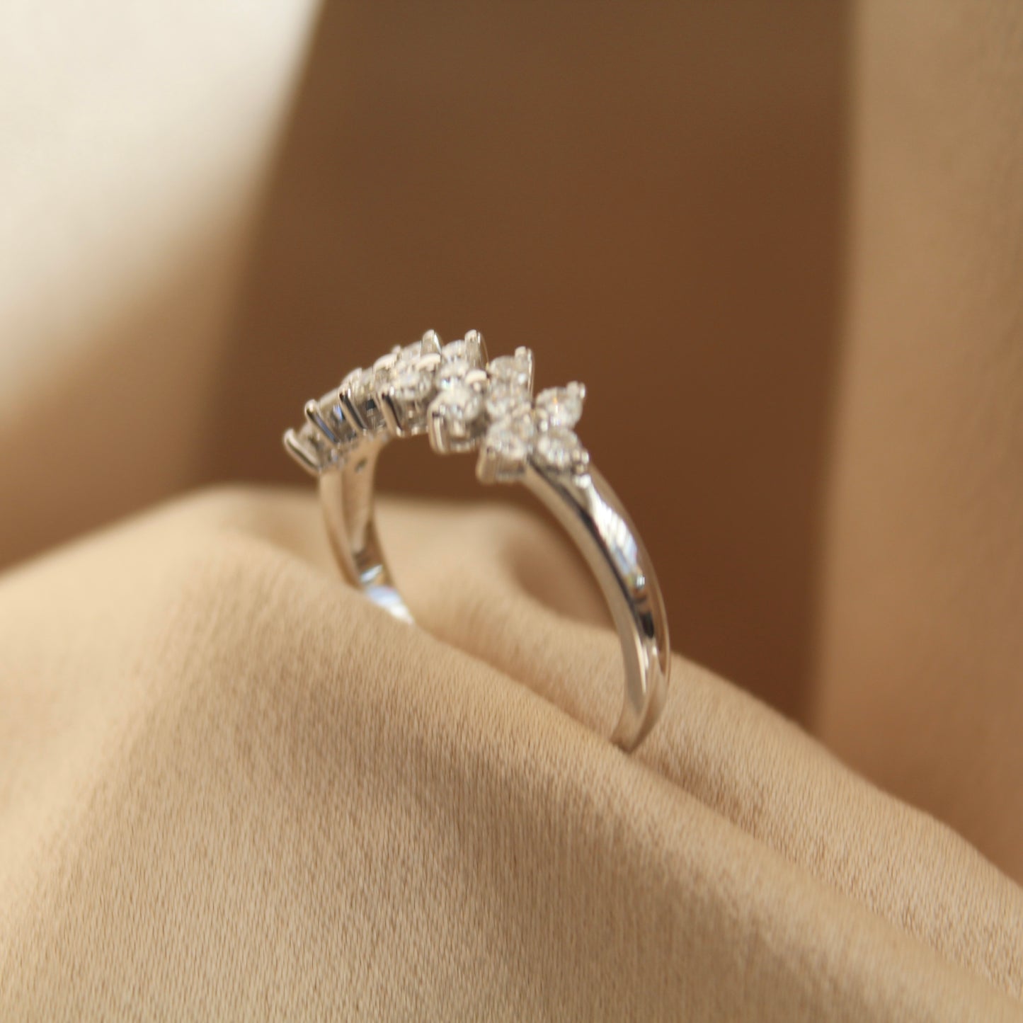 Lucky Clover Moissanite Ring