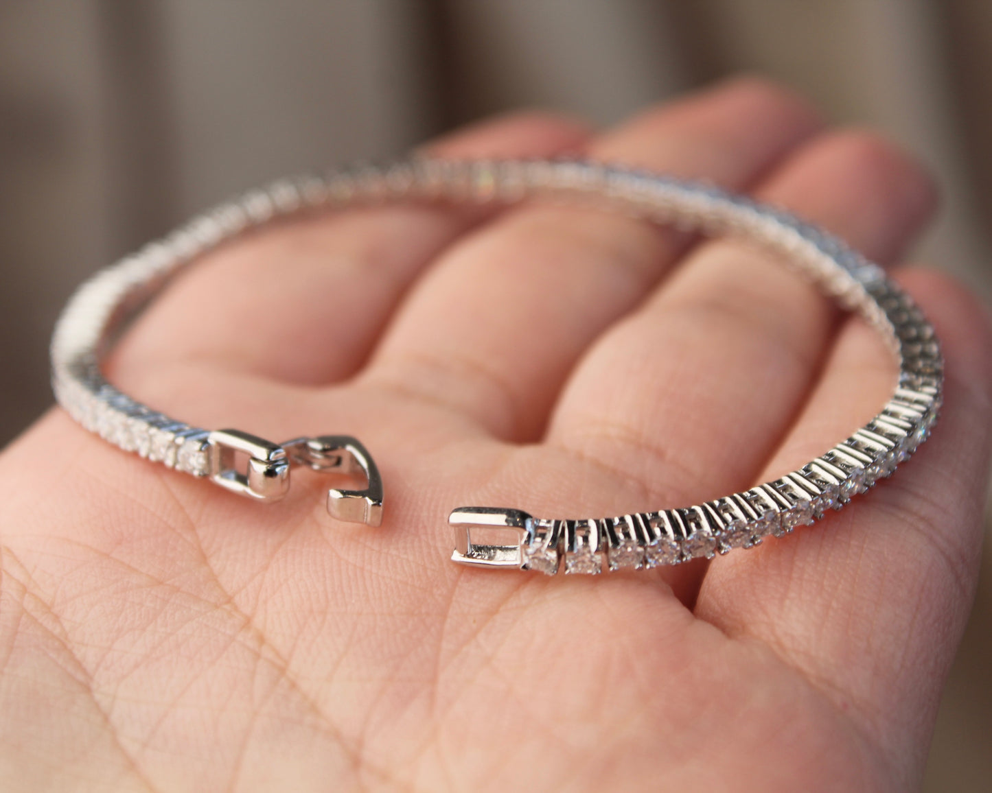 Sparkling Tennis Moissanite Bracelet