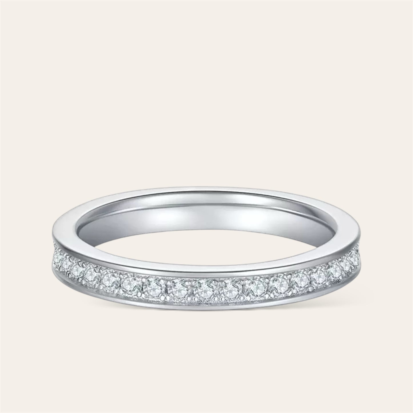 Full Eternity Moissanite Ring