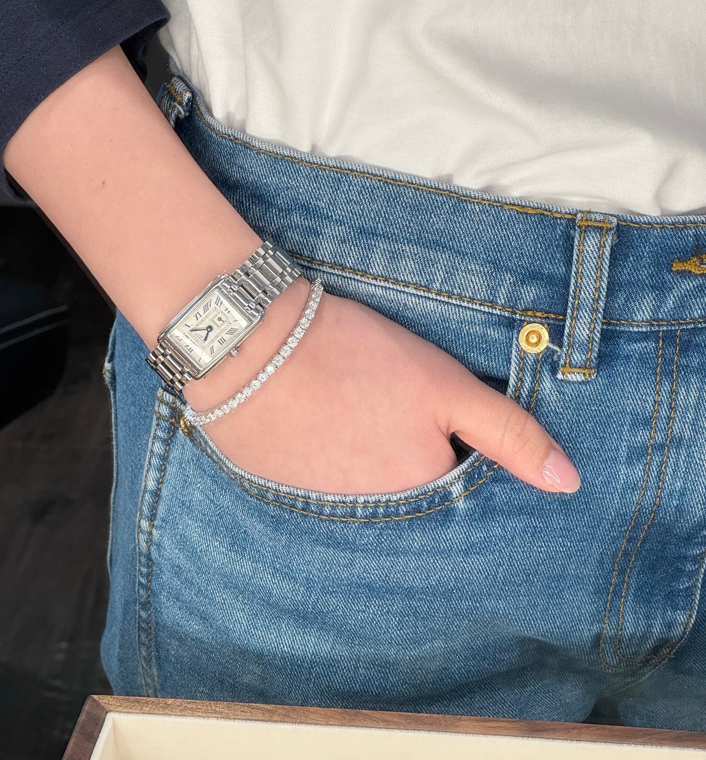Sparkling Tennis Moissanite Bracelet