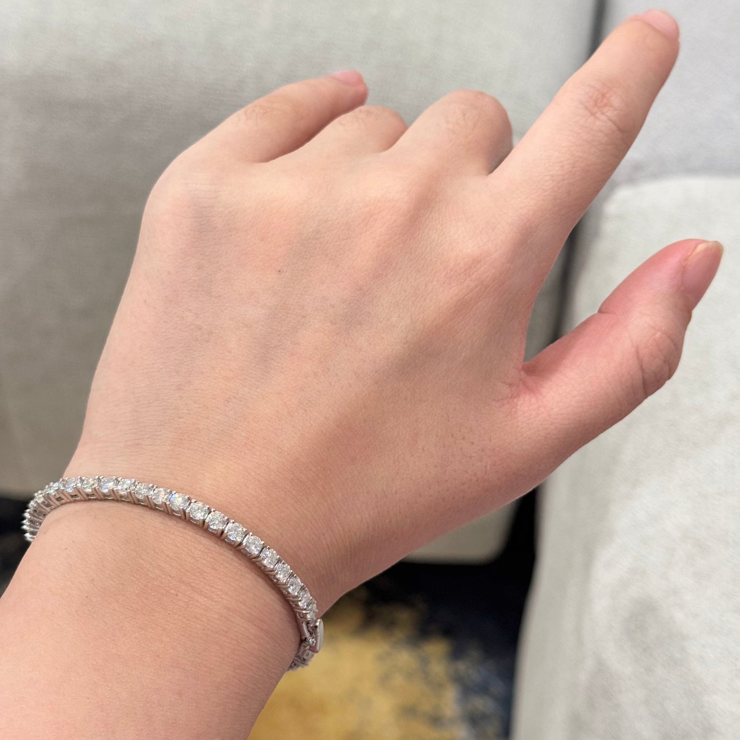 Sparkling Tennis Moissanite Bracelet