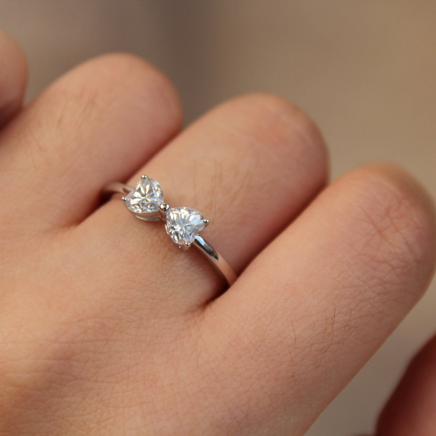 Bowknot Moissanite Ring