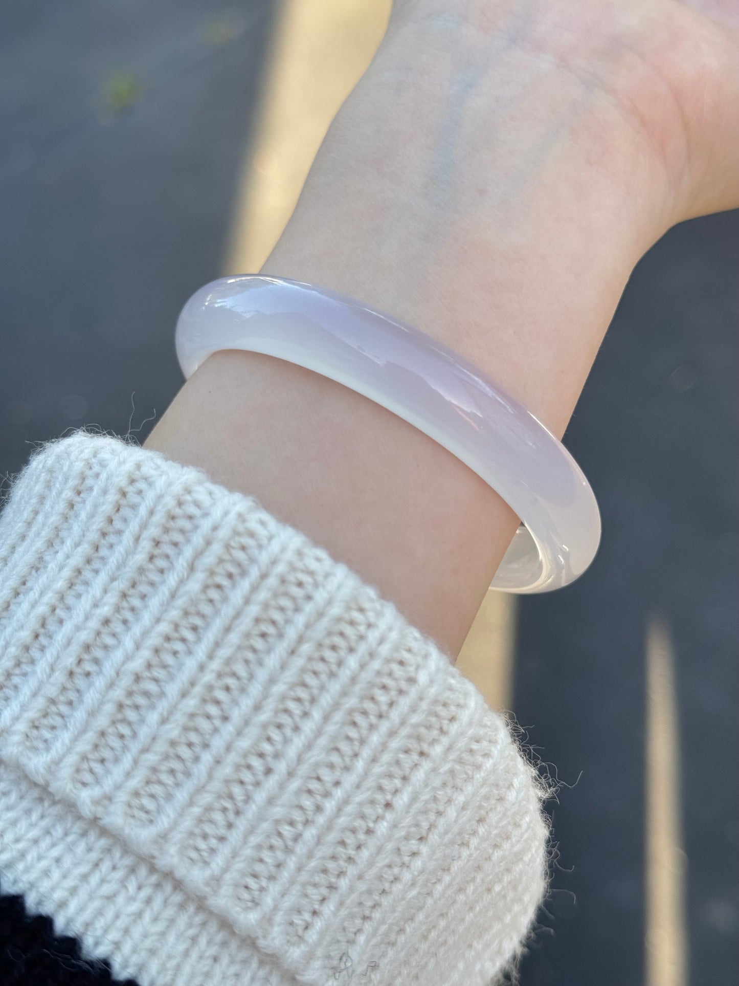 高冰白月光手镯Bangle Bracelet