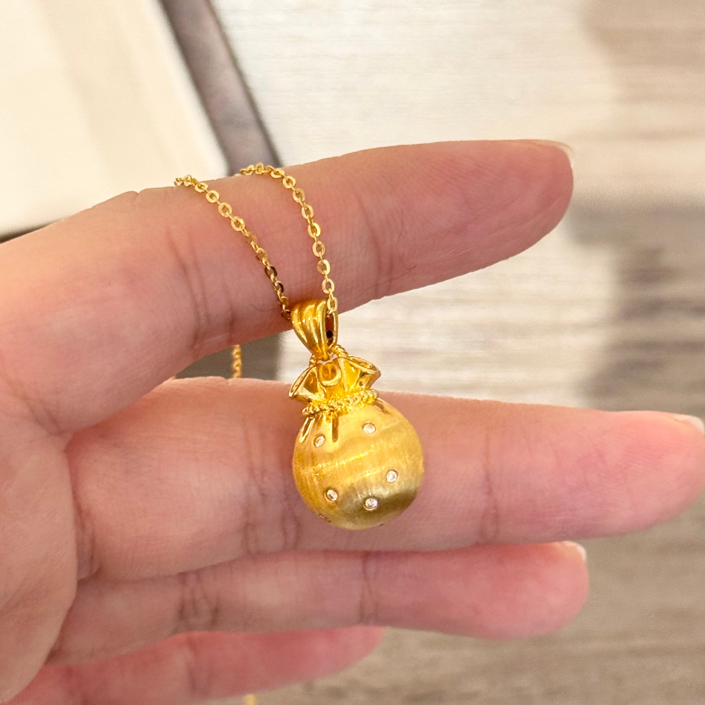 Lucky Pocket Pendant Necklace