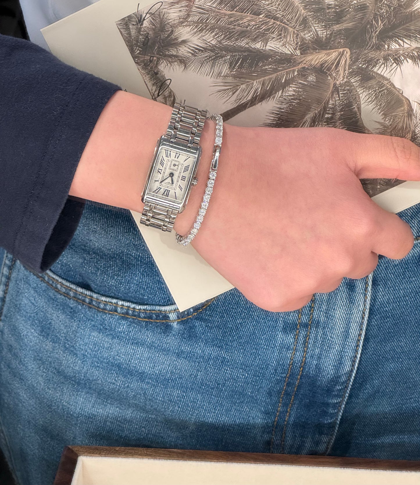 Sparkling Tennis Moissanite Bracelet