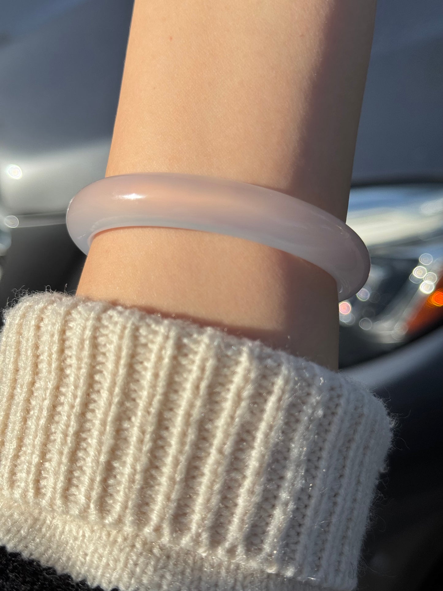 高冰白月光手镯Bangle Bracelet