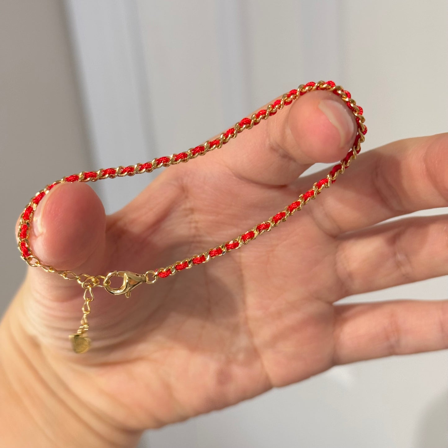 Handmade Twisted Red Bracelet