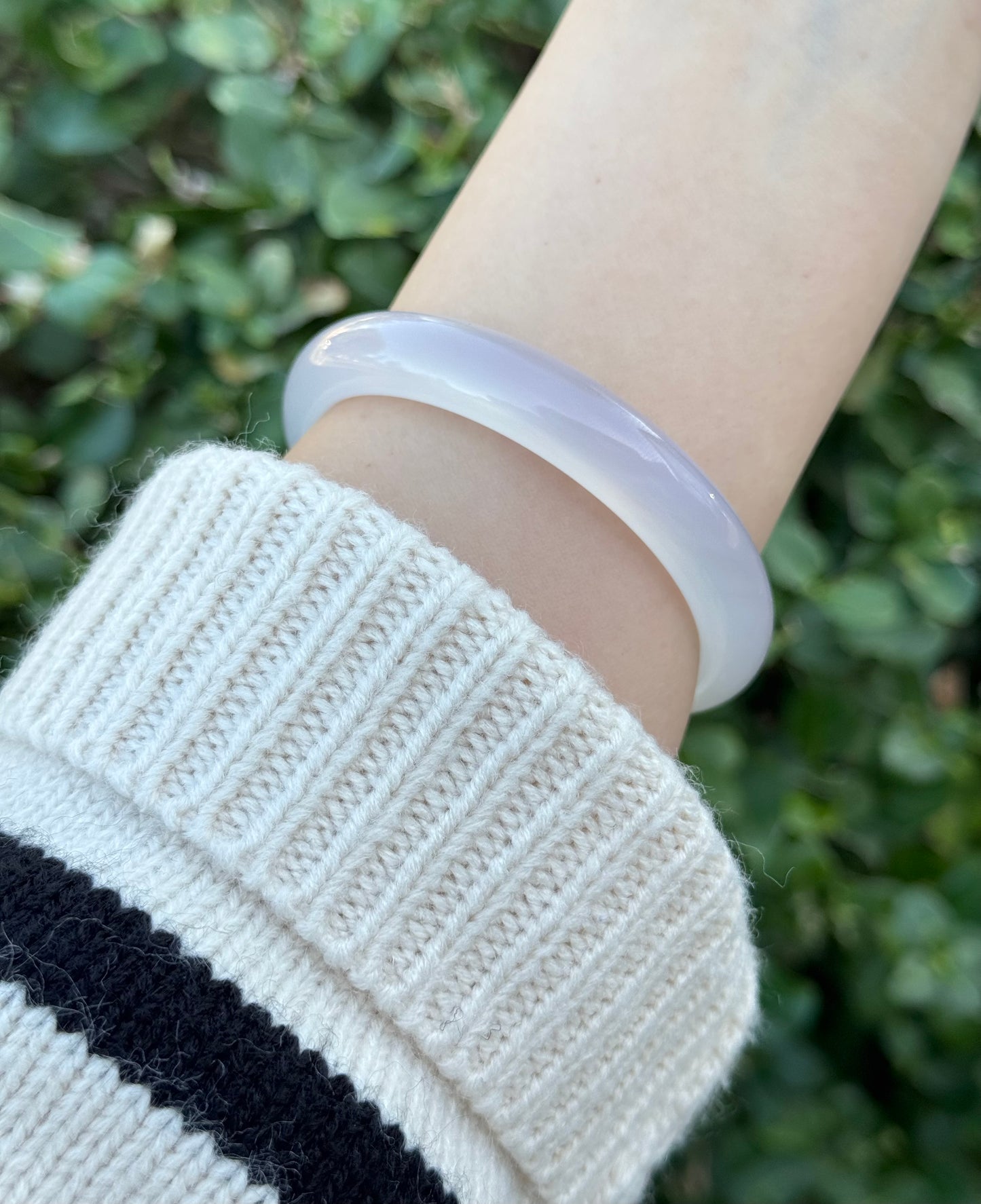 高冰白月光手镯Bangle Bracelet