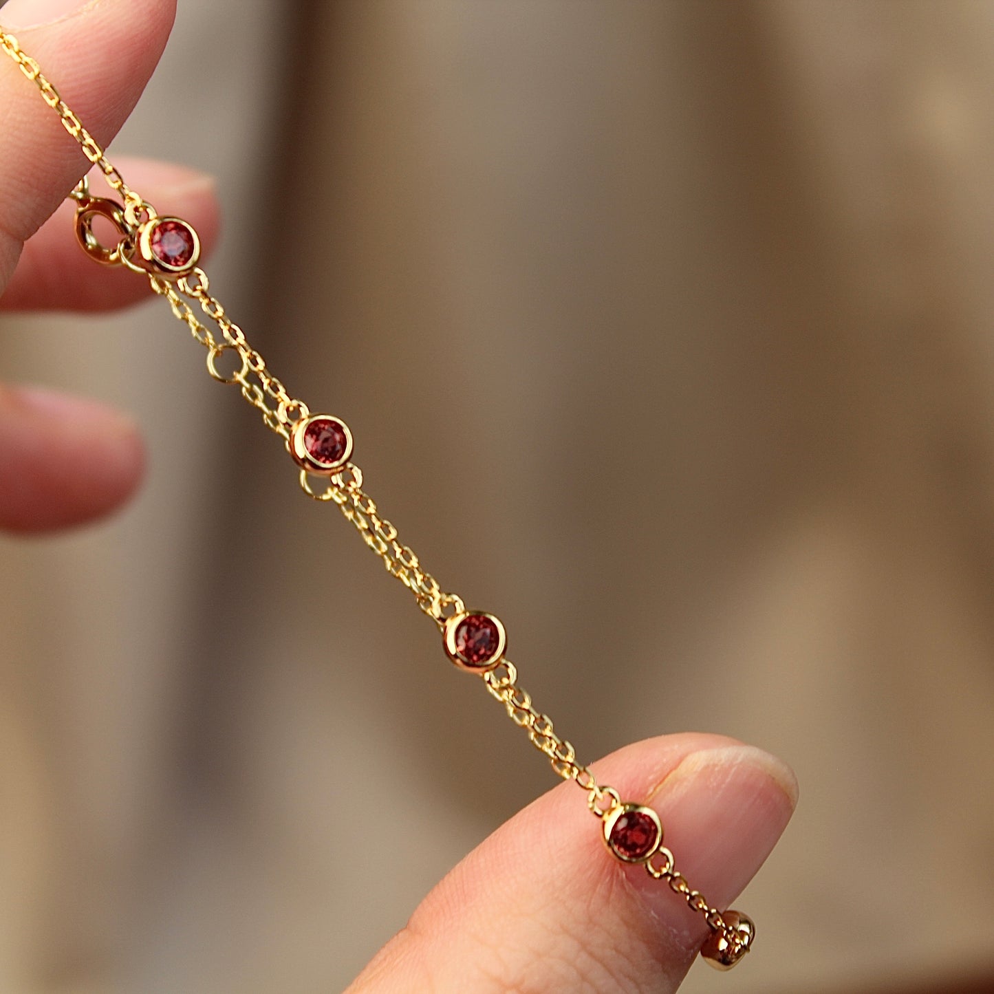 Crystal Bubble Gemstone Bracelet