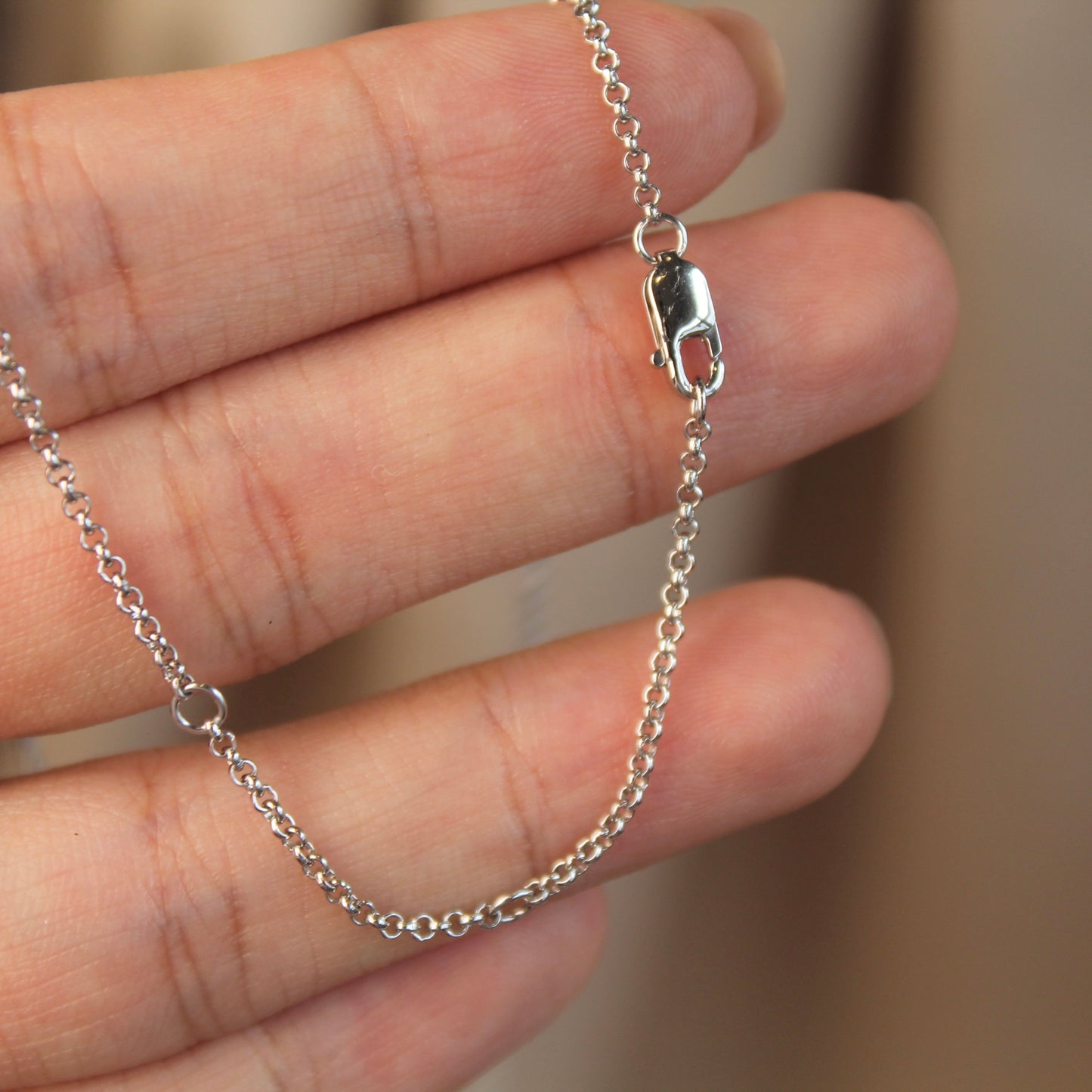 Classic Four Claw Moissanite Necklace, 1 Carat