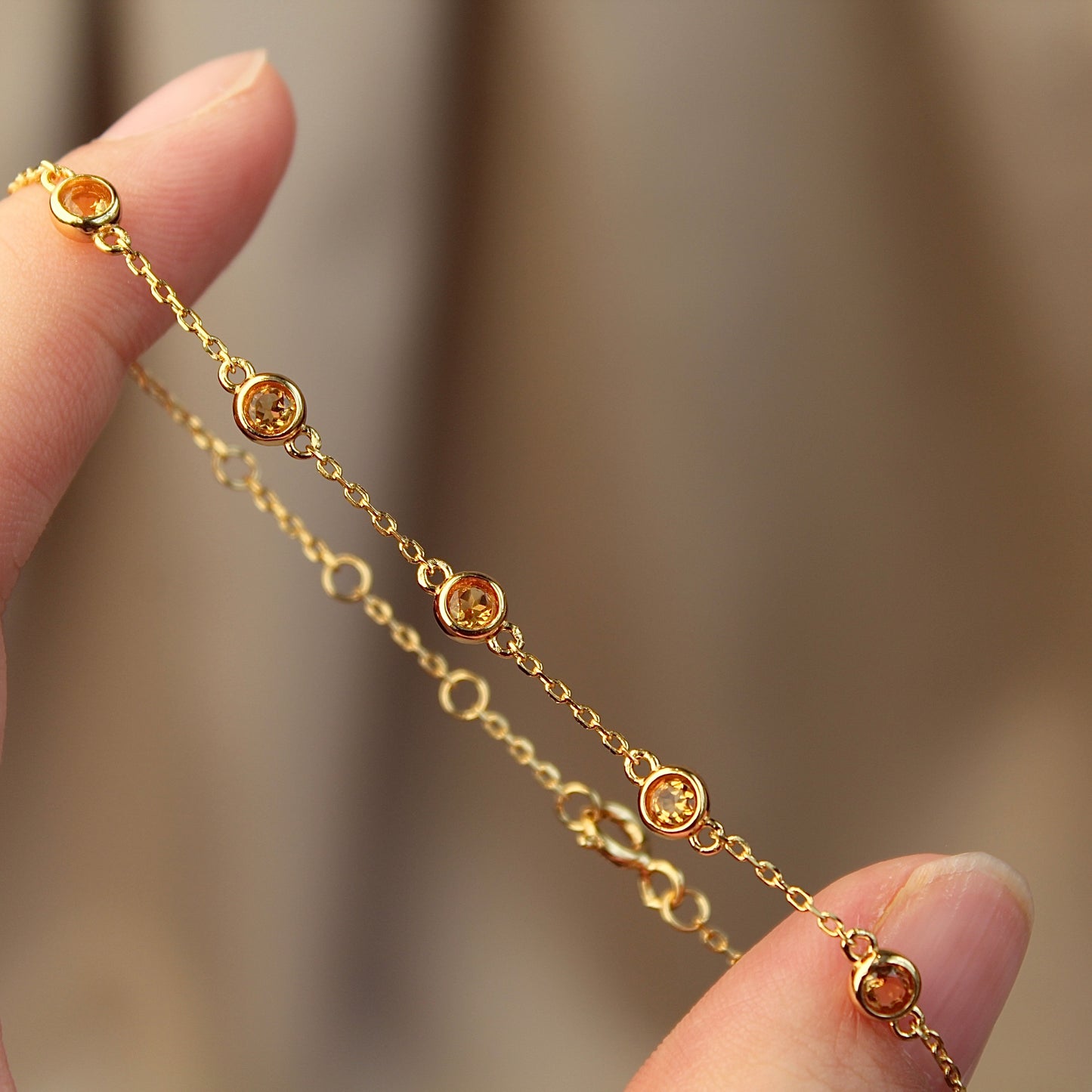 Crystal Bubble Gemstone Bracelet