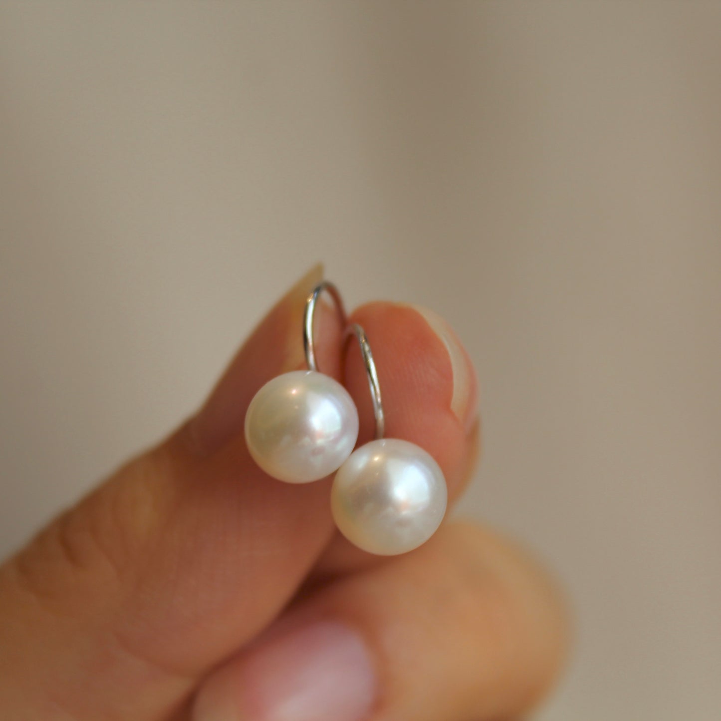 High Heels Pearl Earrings, Sterling Silver
