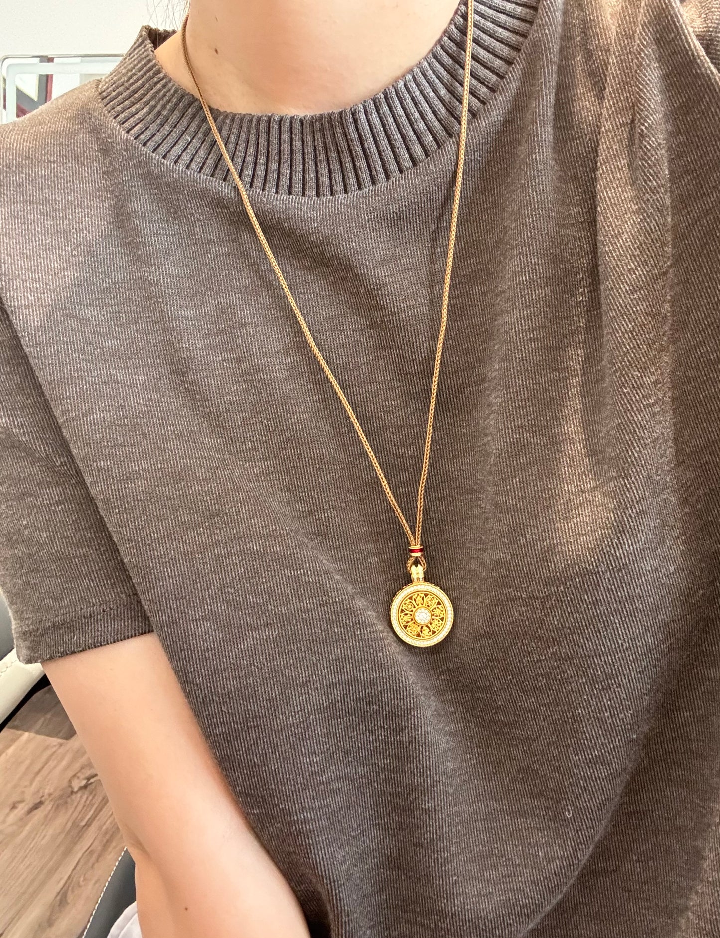 八宝罗盘Compass Long Necklace