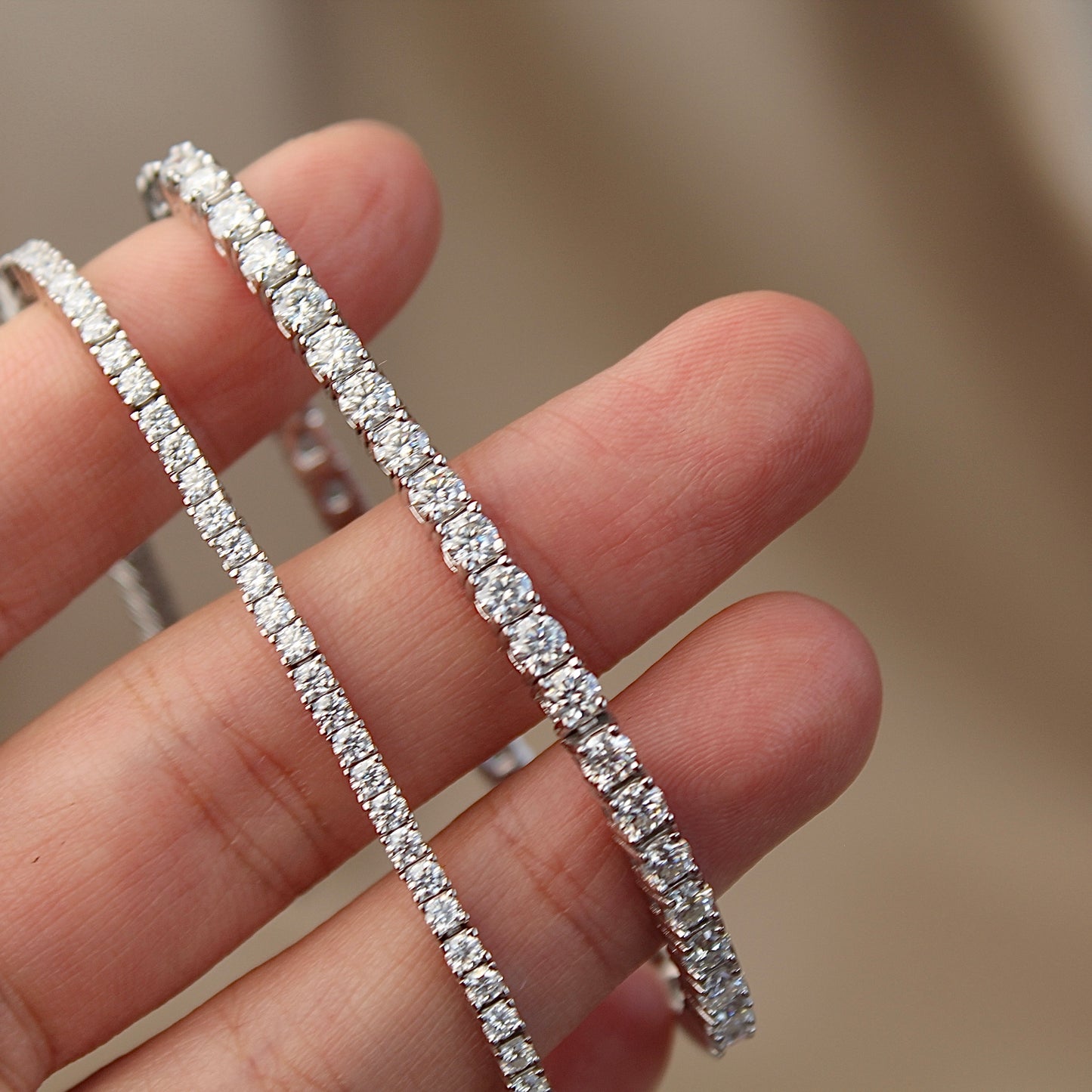 Sparkling Tennis Moissanite Bracelet