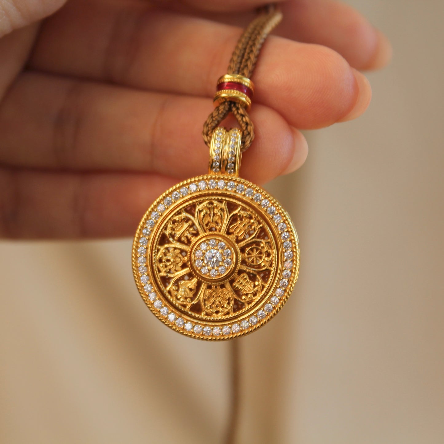 八宝罗盘Compass Long Necklace