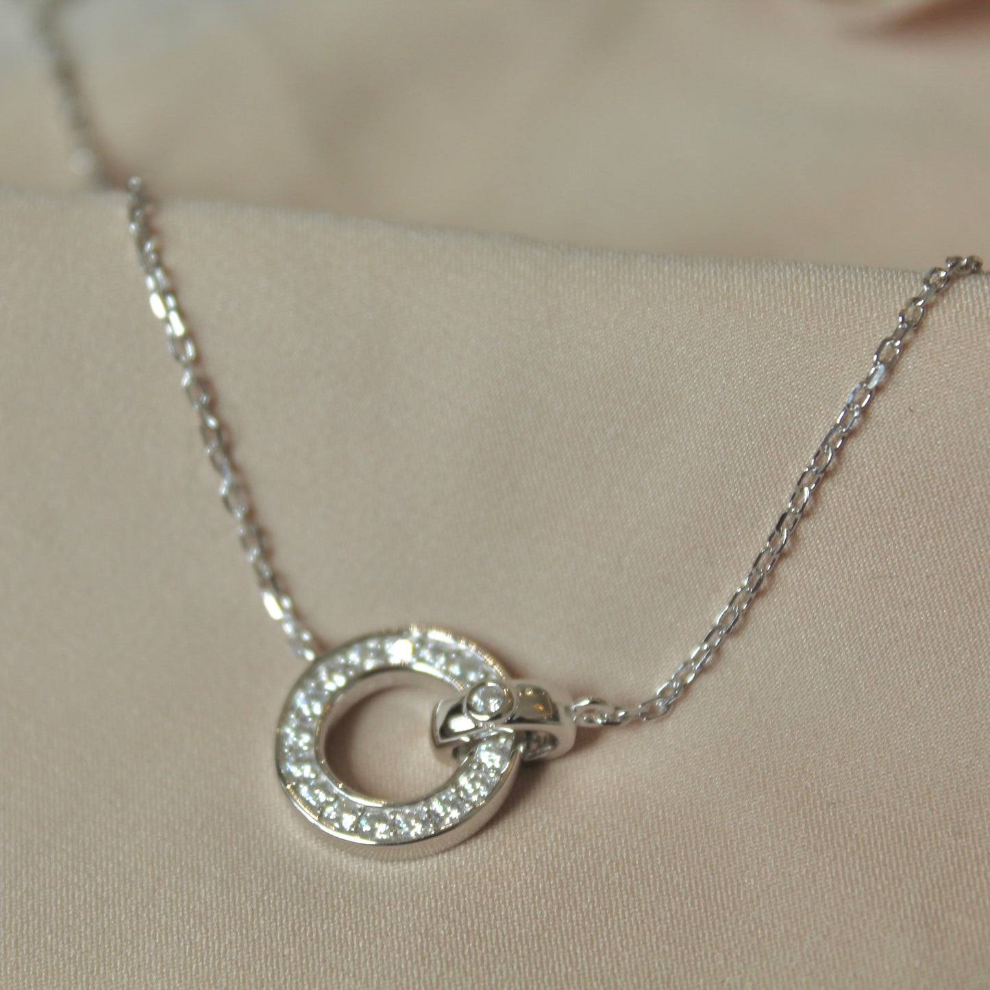 Double Linked Moissanite Necklace