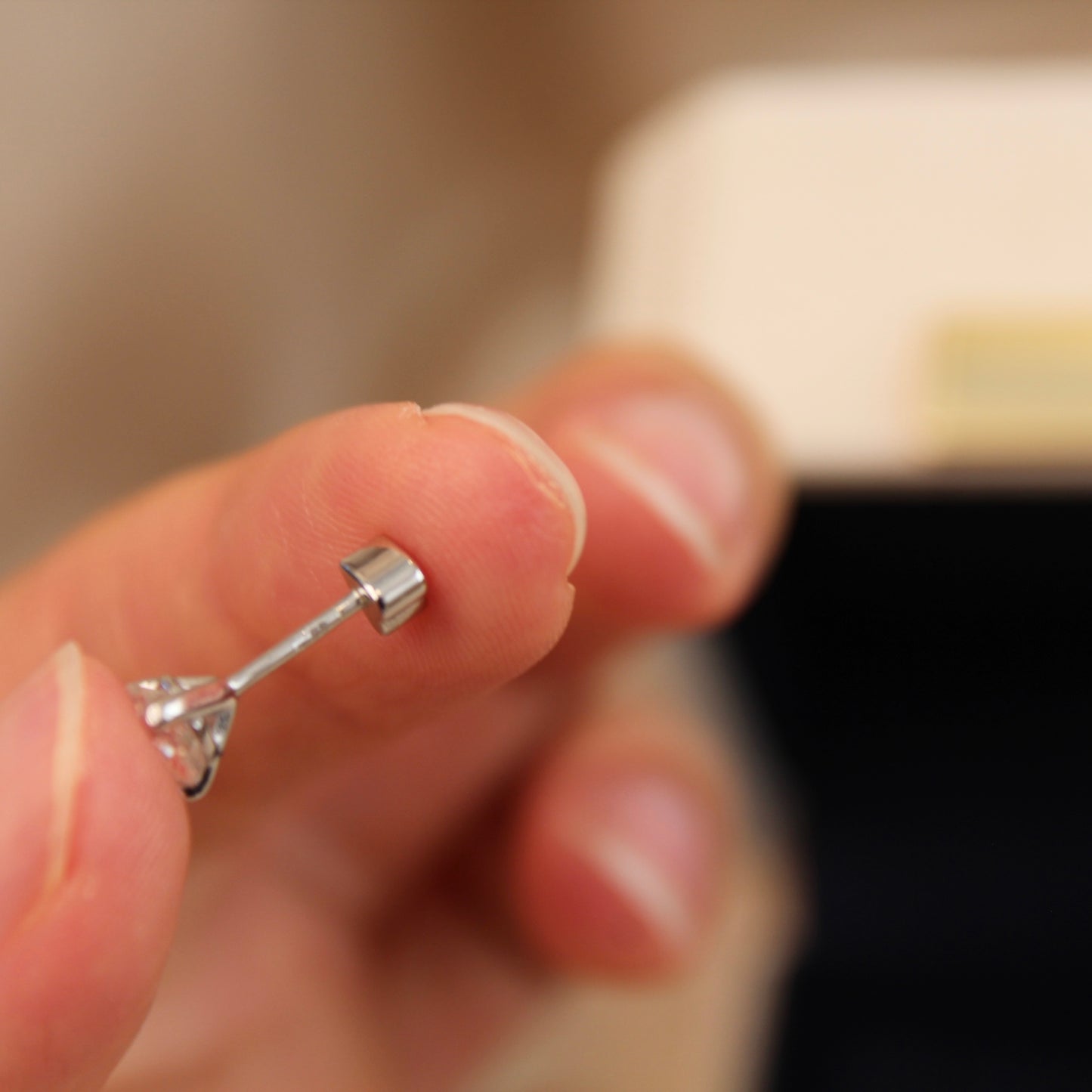 Classic Three-Claws Moissanite Earrings, 0.5 carat
