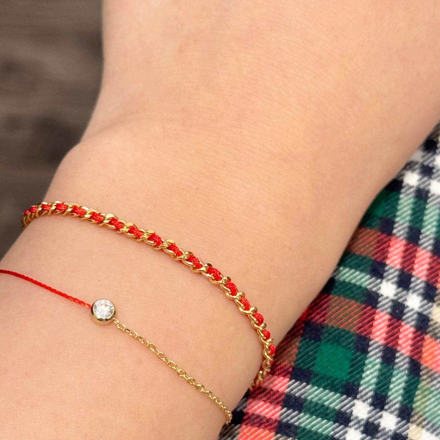 Handmade Twisted Red Bracelet
