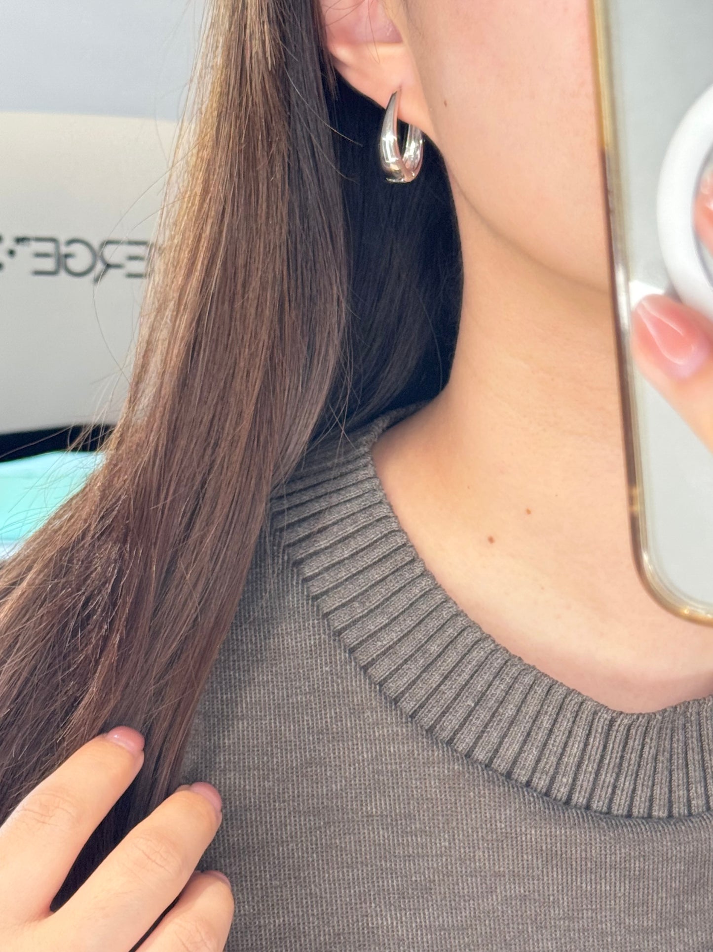U-Shape Hoop Earrings