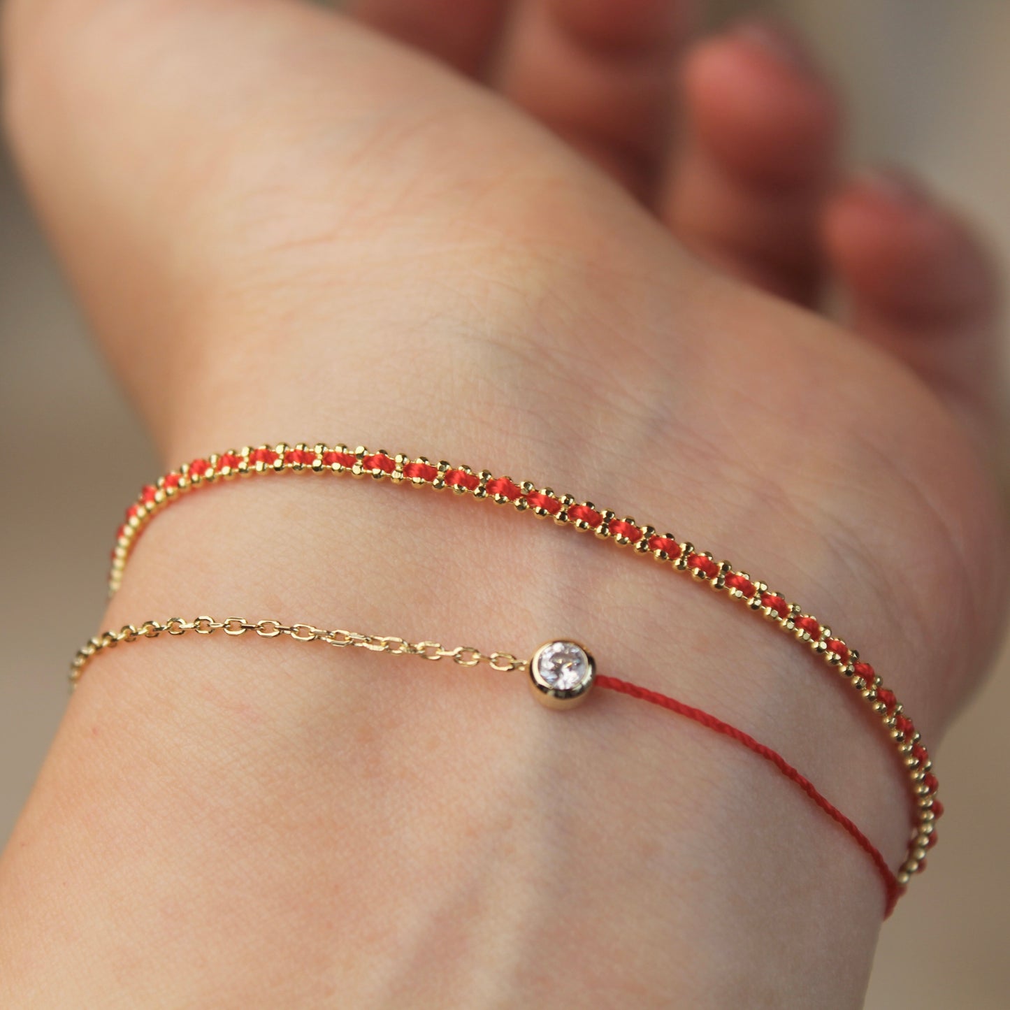 Handmade Colored Line Bracelet