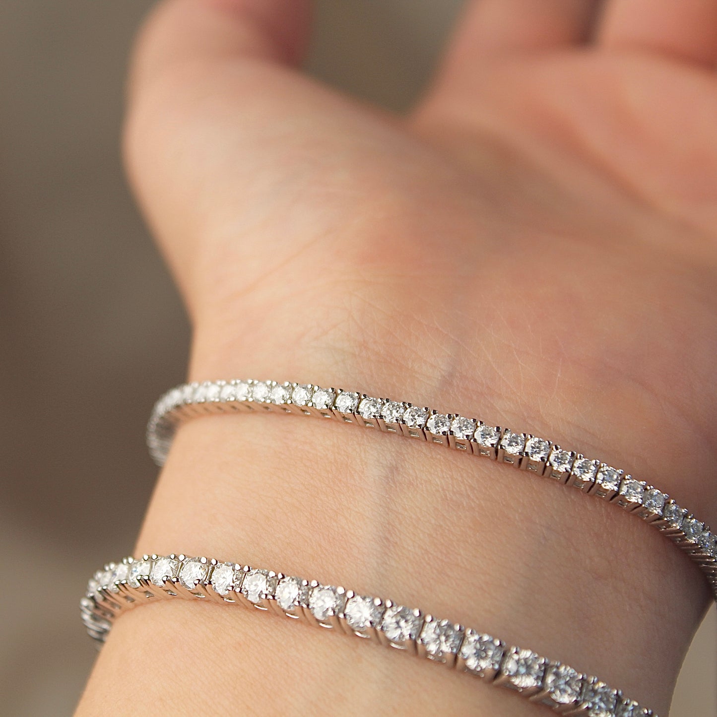 Sparkling Tennis Moissanite Bracelet
