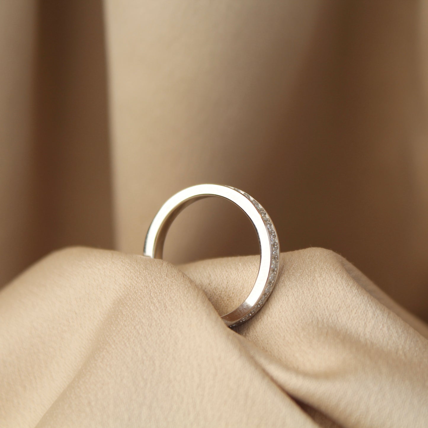Full Eternity Moissanite Ring