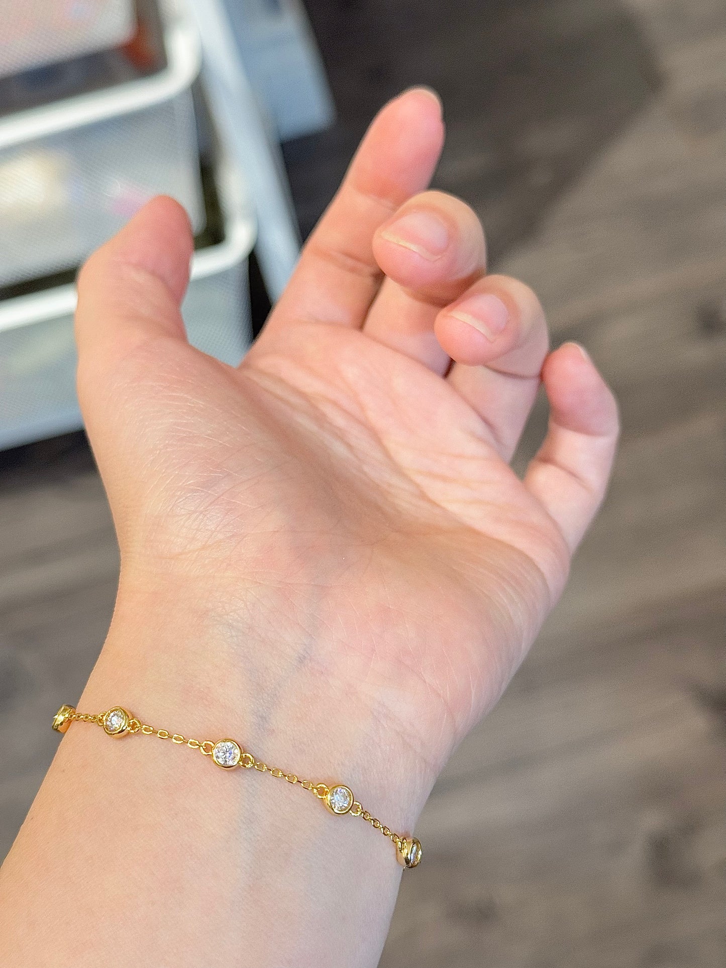 Crystal Bubble Gemstone Bracelet