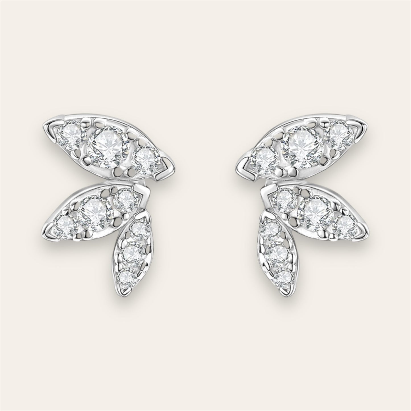 Angel's Wings Moissanite Earrings