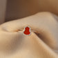 14K Solid Rose Gold Hulu Ring