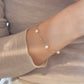 14K Solid Gold Starry Sky Pearl Bracelet