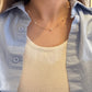 14K Solid Gold Natural Pearl Necklace满天星