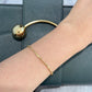 18K Solid Gold Wave Noodle Bracelet
