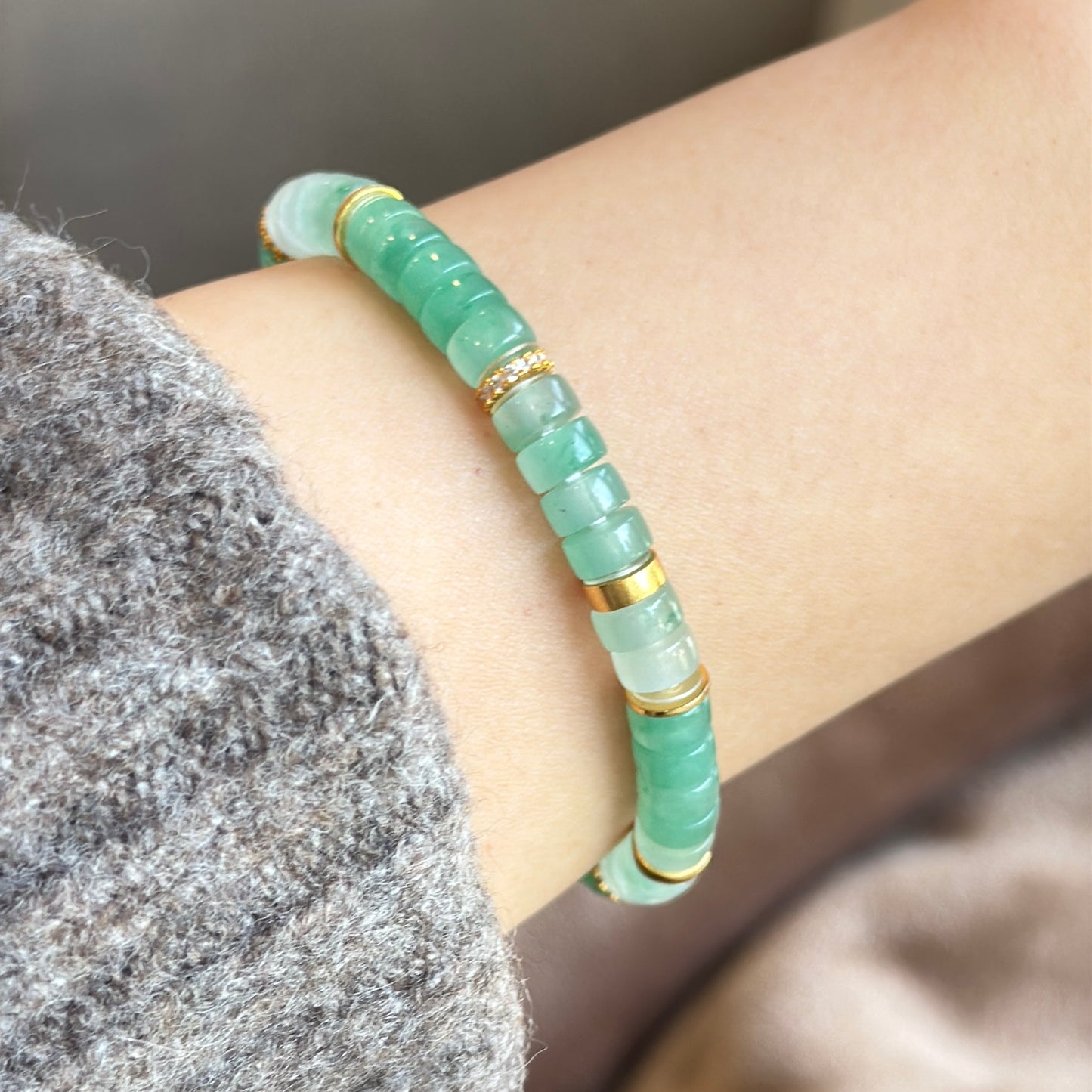 非洲翠渐变手串 African Aventurine Bracelet