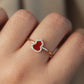 14K Solid Rose Gold Hulu Ring (Version 2)