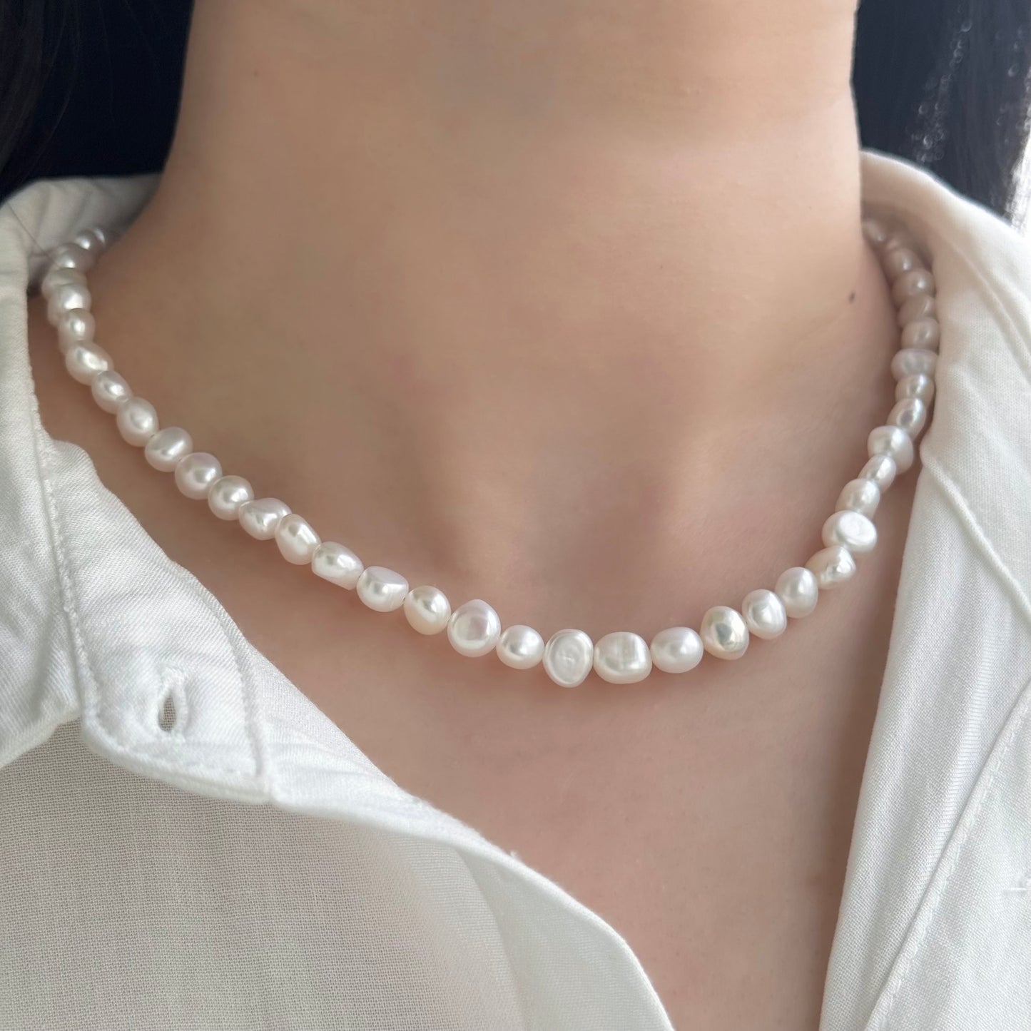 High Quality Baroque Pearl Choker Necklace