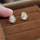 14K Solid Yellow Gold Pear Shape Earrings