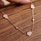 14K Solid Rose Gold Blessing Hulu Bracelet
