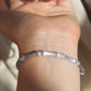 Silver Bamboo Knot Bangle Bracelet